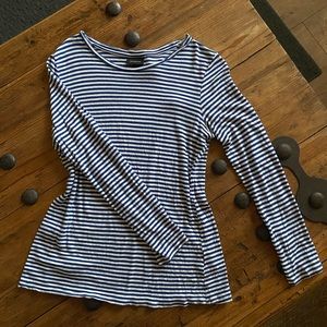 WHO WHAT WEAR | Striped Long Sleeve